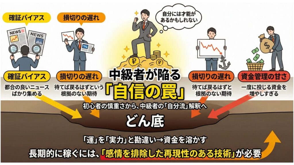 株の中級者が勝てない「3つの罠」とは？伸び悩みを打破し長期利益を掴む極意を徹底解説！
