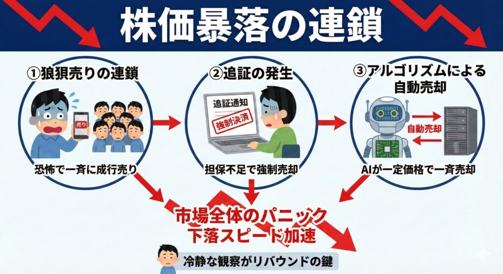 株価が暴落するとどうなる？損失を回避し「二番底」を利益に変える投資戦略を徹底解説！