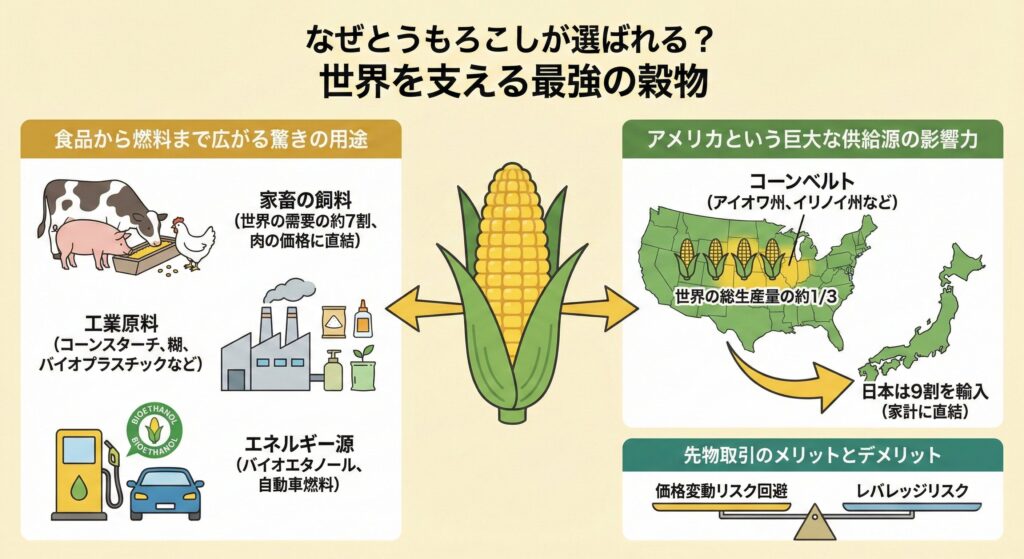 とうもろこし先物はなぜ必要なのか？投資初心者が知るべき仕組みとリスク回避の正体を解説