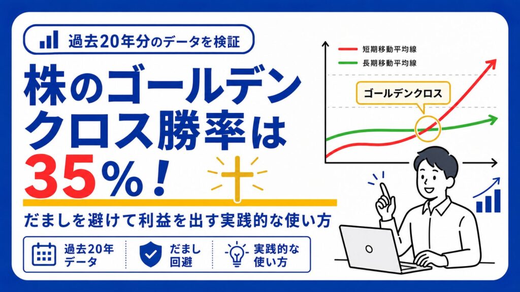株のゴールデンクロス勝率は35％！