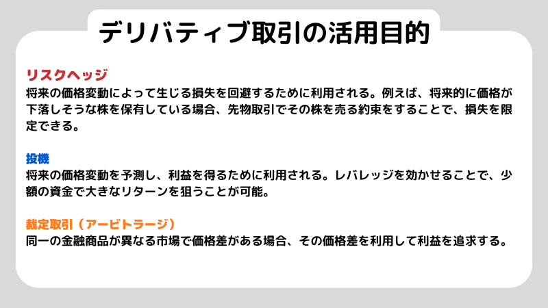 デリバティブ取引とは？初心者も10分でわかるまとめ！